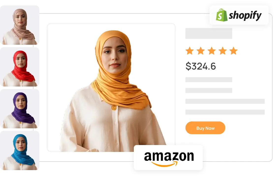 Ubah warna jilbab sifon