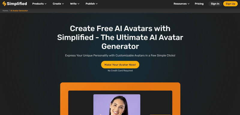 Generator Avatar AI Sederhana