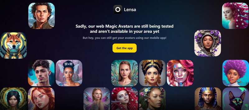 avatar yang dihasilkan lensa ai