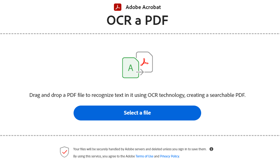 Adobe Acrobat Image to Text Extractor