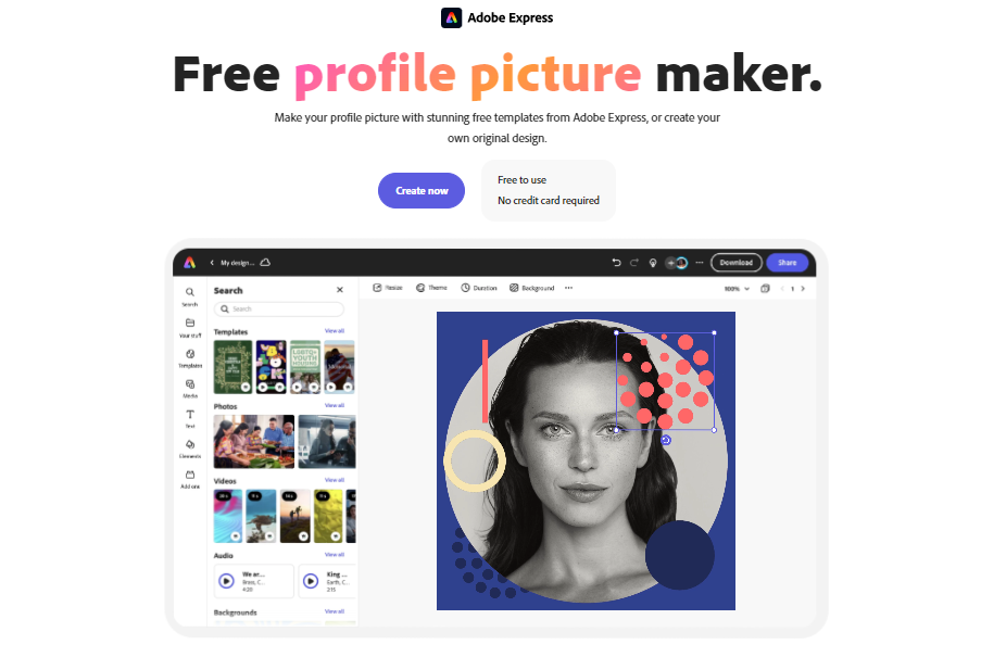 Генератор Adobe AI PFP