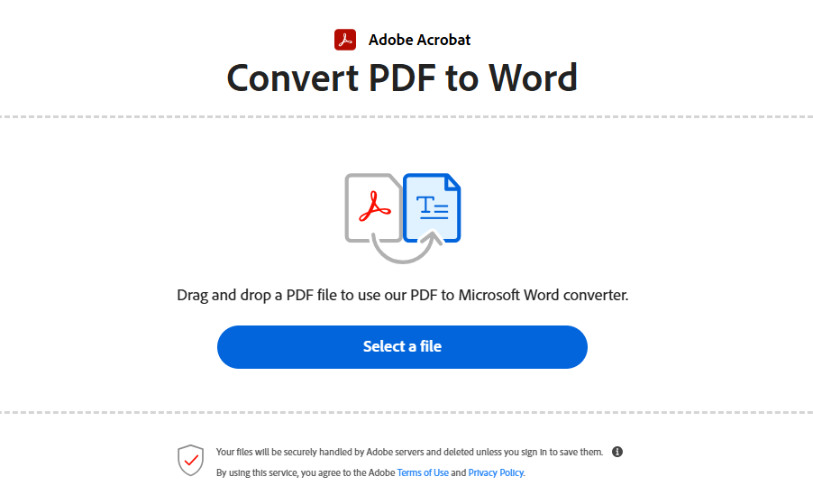 Adobe PDF to Word Converter