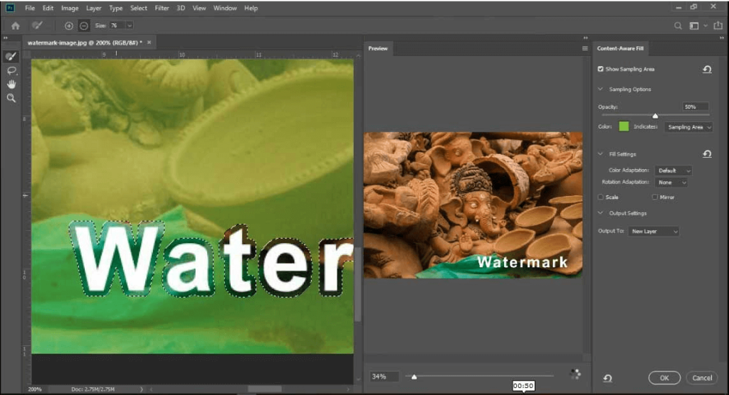 Adobe Photoshop Watermark Remover