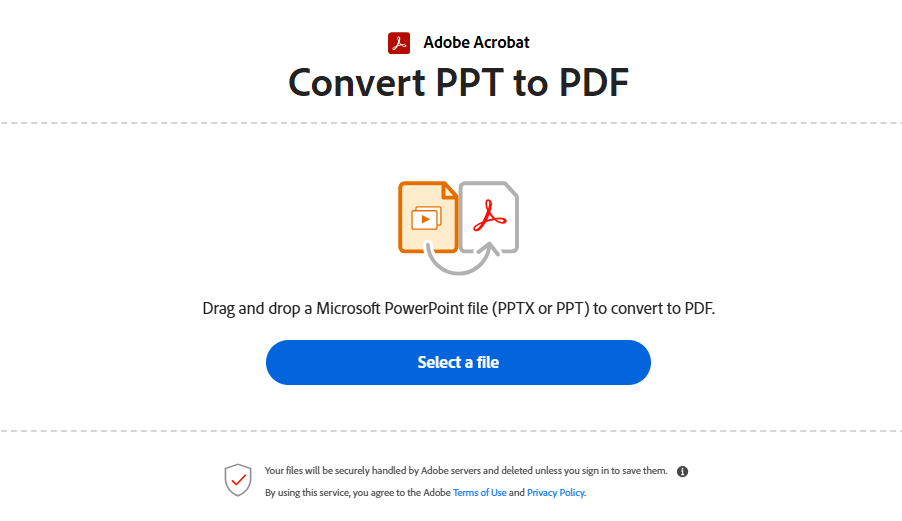 Adobe PPT to PDF Converter