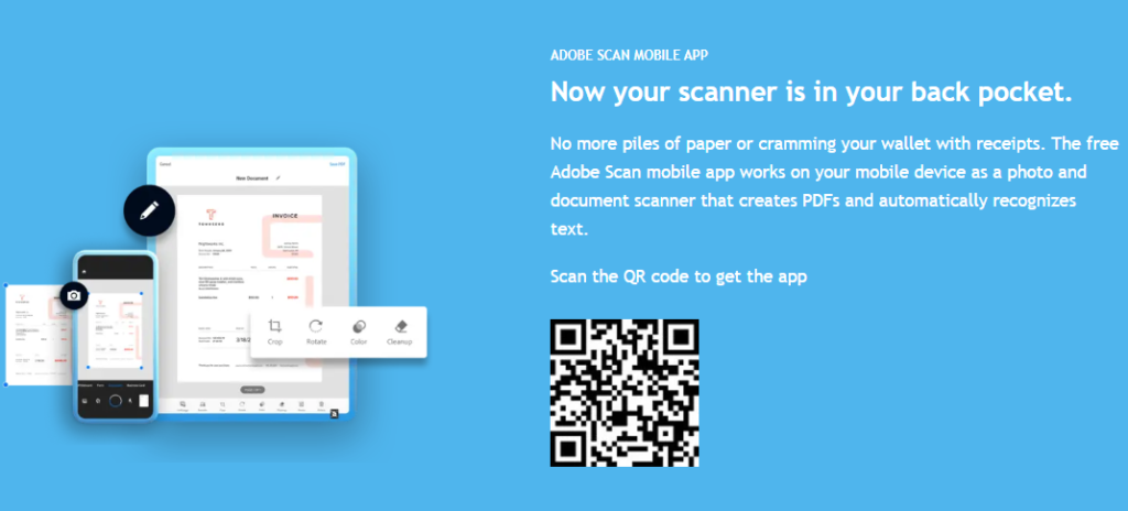 Adobe Scan PDF Image to Text