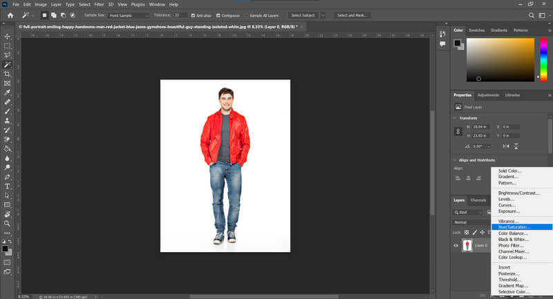 Cambia il colore dell'immagine in Photoshop: sovrapponilo