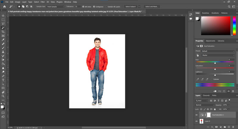 Cambia il colore dell'immagine in Photoshop