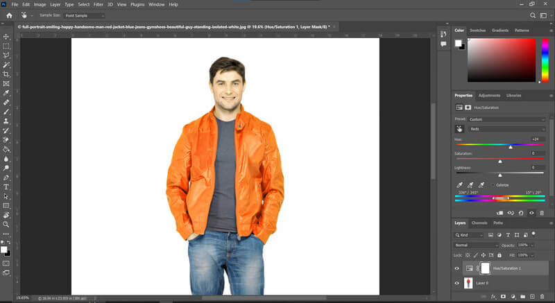 Cambia il colore dell'immagine in Photoshop