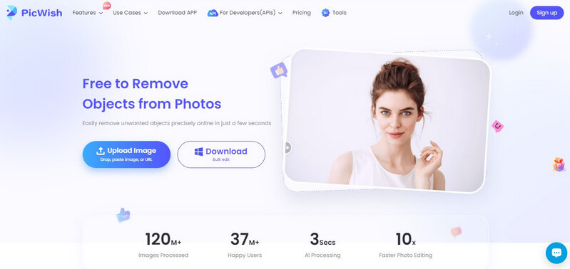 penghapusan objek ai: editor foto picwish ai