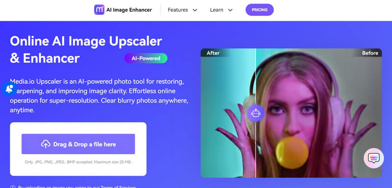 オンライン AI 画像アップスケーラー