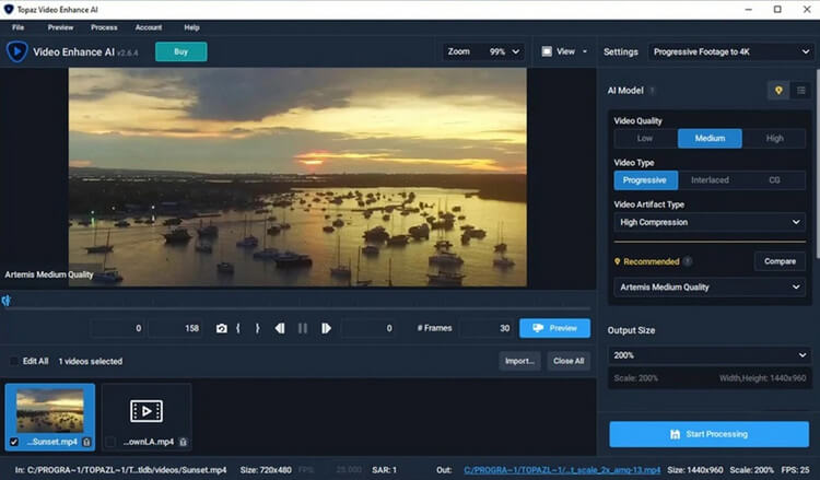 Topaz Video Enhance AI 4