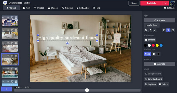 Generador de videos con inteligencia artificial gratuito de Kapwing