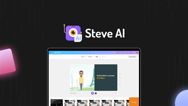 Herramienta de inteligencia artificial de Steve para convertir texto en vídeo