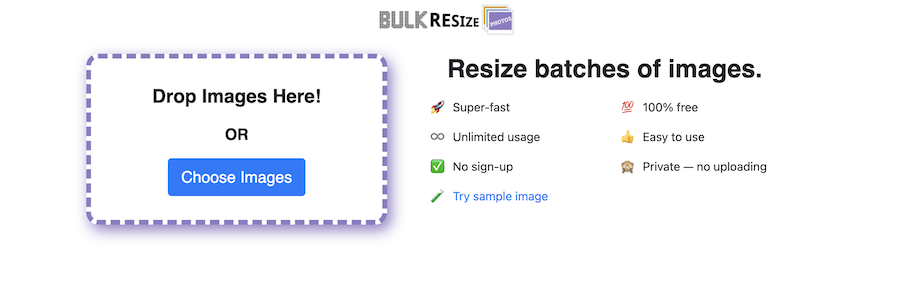 Bulk Resize Photos