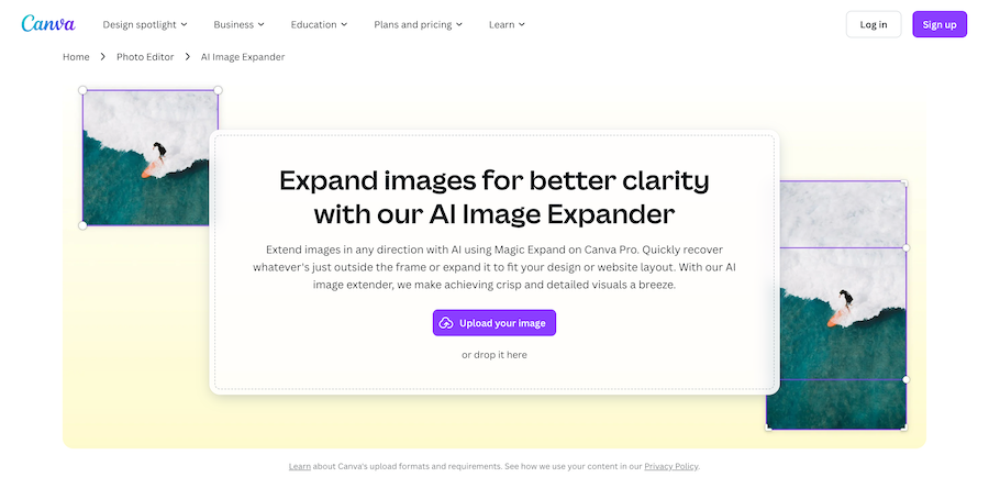Canva AI Image Extender