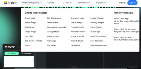 Альтернативы Canva - Fotor