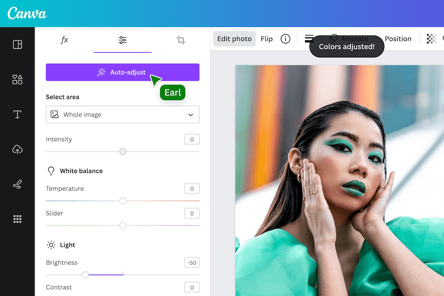 Canva Enhance Image