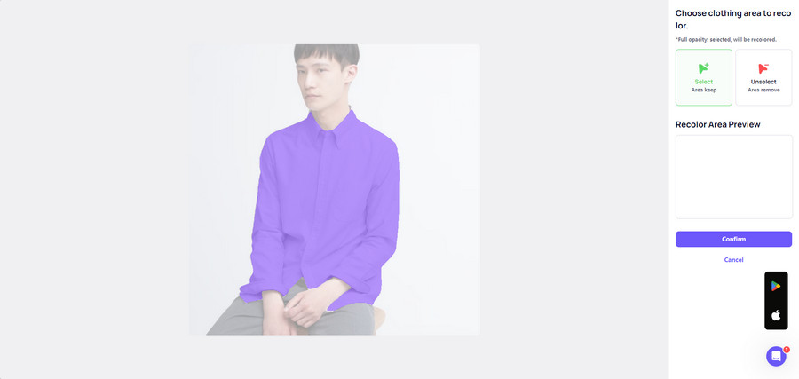 Change Formal Shirts Color