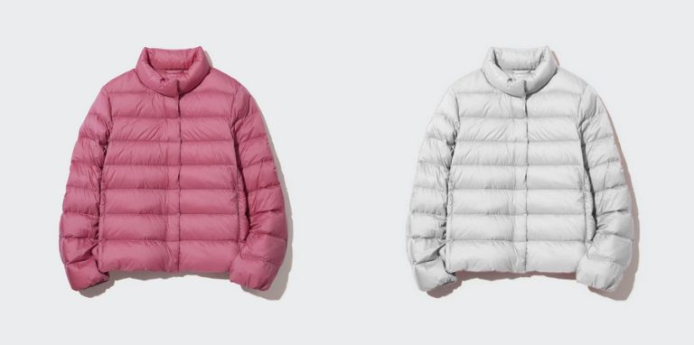 Piumino ultraleggero cambia colore