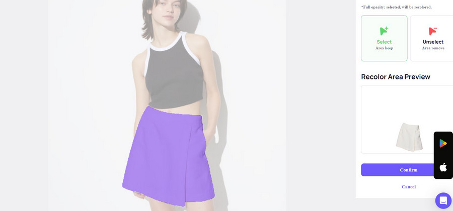 ai recolor skirts