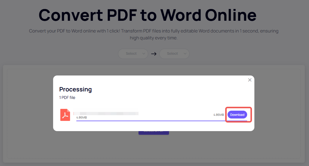 Converting Your PDF File