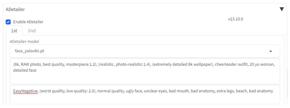 Enable ADetailer