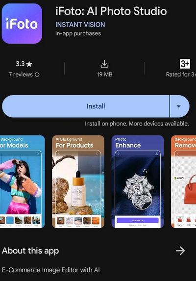 Radiergummi-App - iFoto