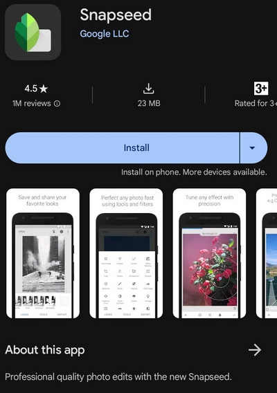 Eraser-App – Snapseed