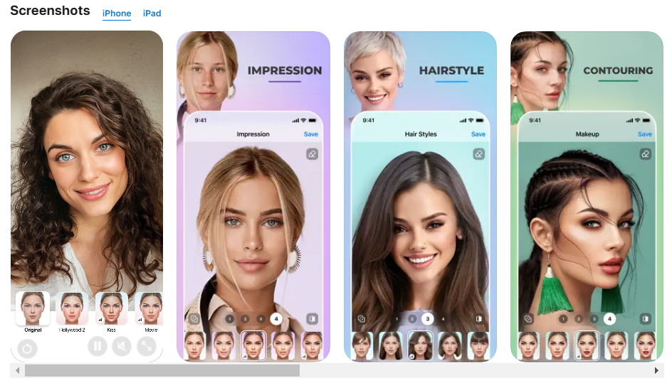 FaceApp Hair Color Changer App