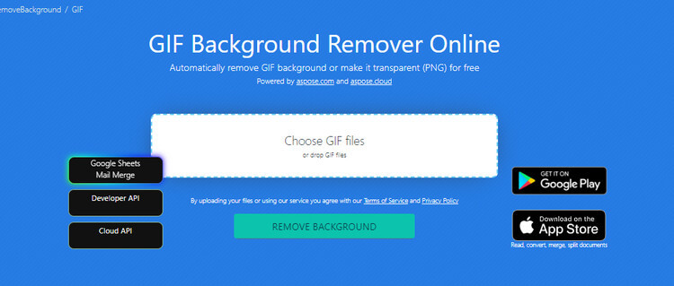 GIF background remover for iPhone and Android