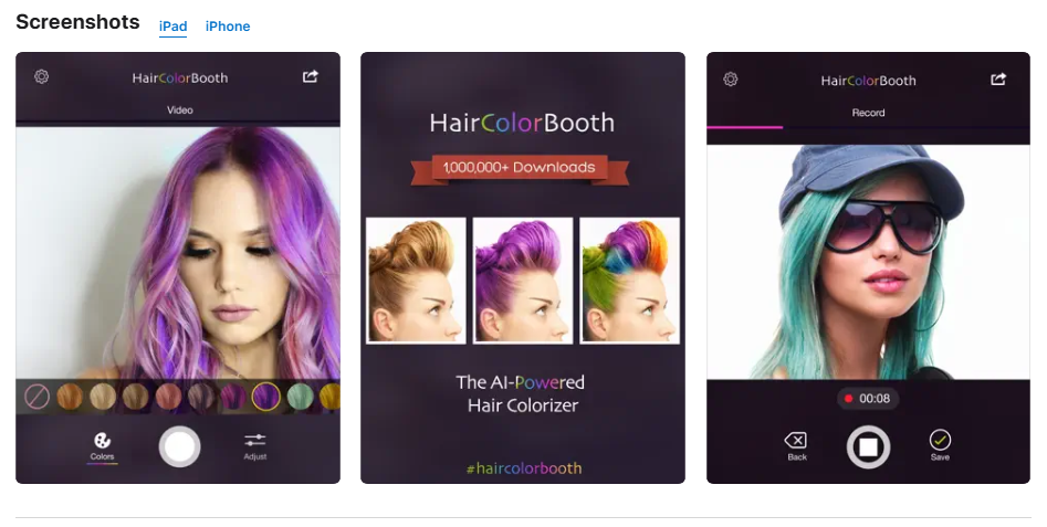Hair Color Booth App