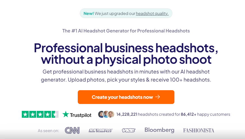 Generatore di foto Linkedin AI Headshotpro