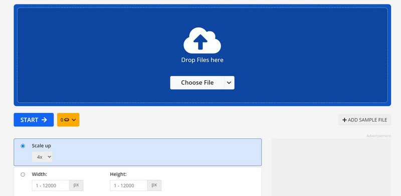 Img2Go Image Upscaler
