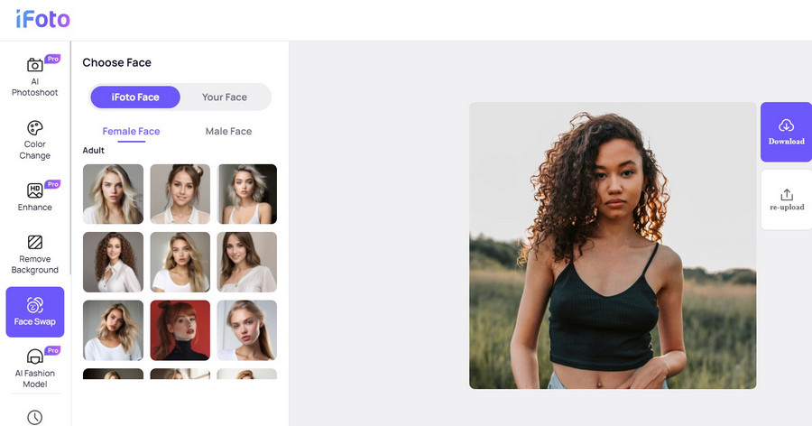 Select the face to be cut out