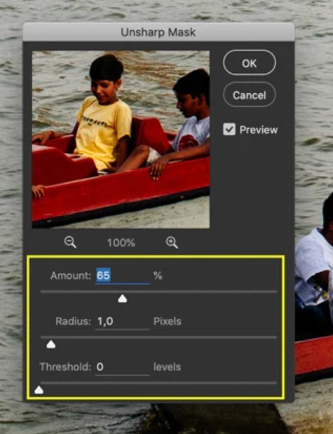 Afiar imagens photoshop