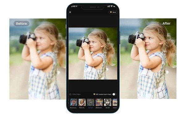 Membuat Gambar Buram Menjadi Jelas Fotor