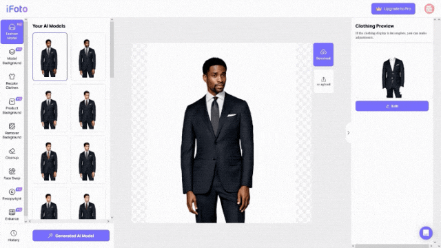 télécharger une image de vêtements pour hommes sur iFoto