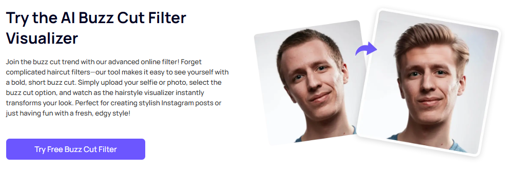 iFoto AI Buzz Cut Filter