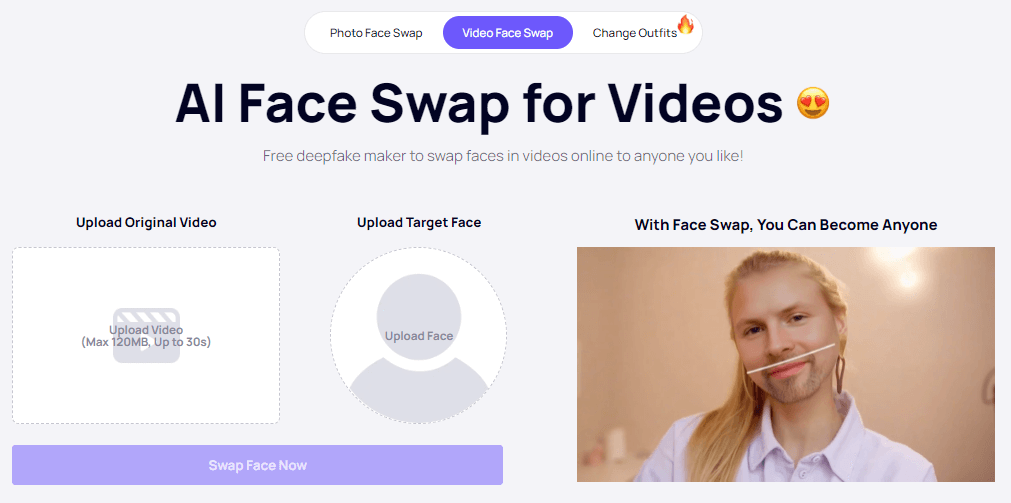 Video di scambio volto di iFoto