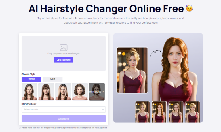 Generatore di tagli di capelli AI iFoto