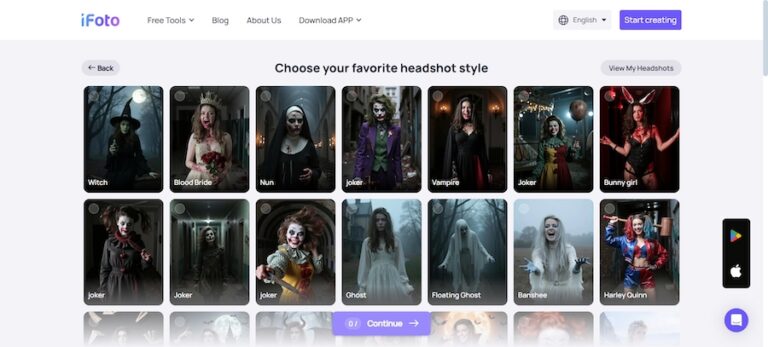 iFoto でヘッドショットを作成する方法