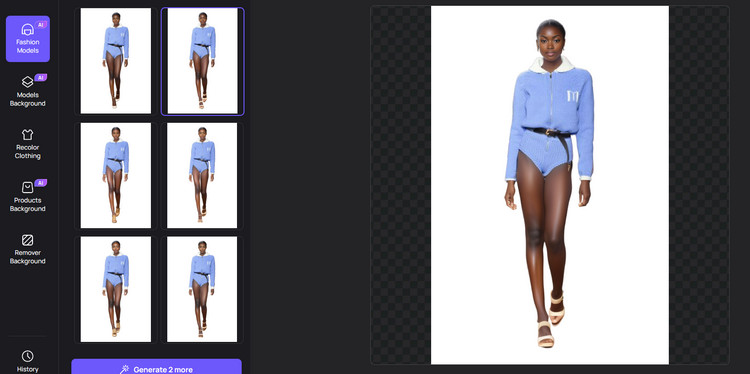 Generieren Sie KI-Black-Fashion-Models 