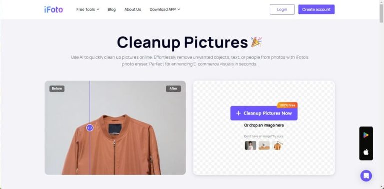 iFoto Cleanup Immagini