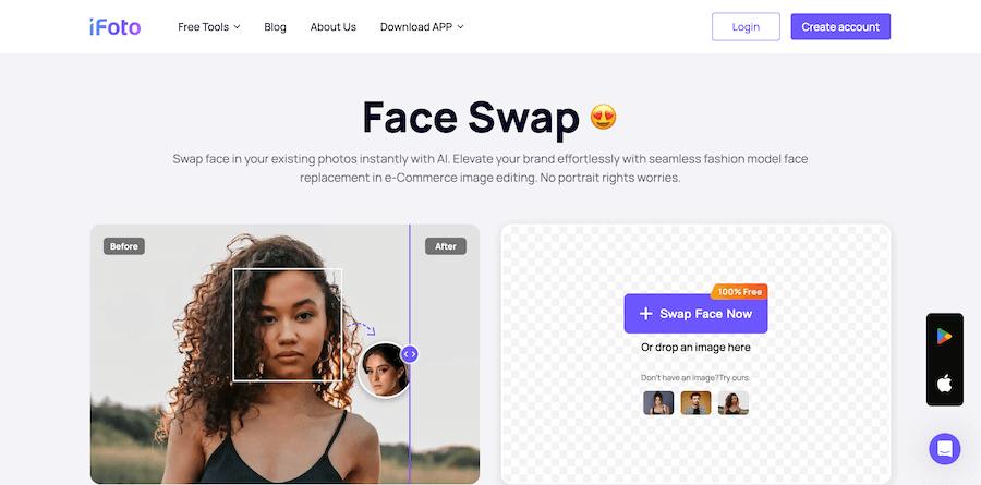 iFoto échange de visages