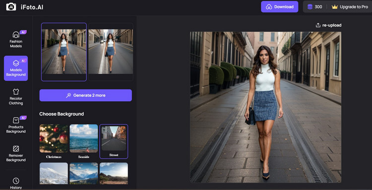 AI Background for Models