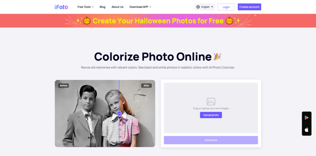 Colorizzatore di immagini iFoto