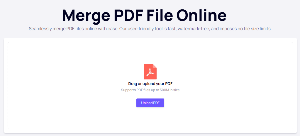 Fusionar PDF de iFoto en línea