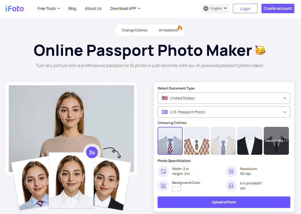 iFoto Passport Photo Maker