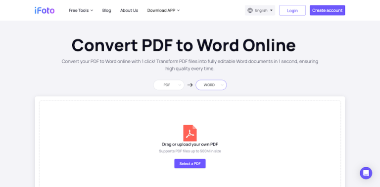 Conversor iFoto PDF para Word