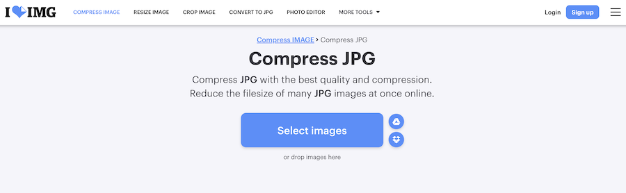 iLoveIMG Compress JPG